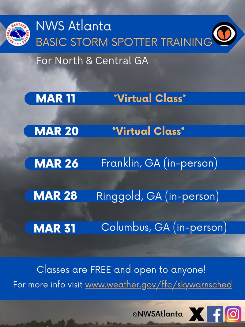 National Weather Service Offers Virtual Storm Spotter Classes