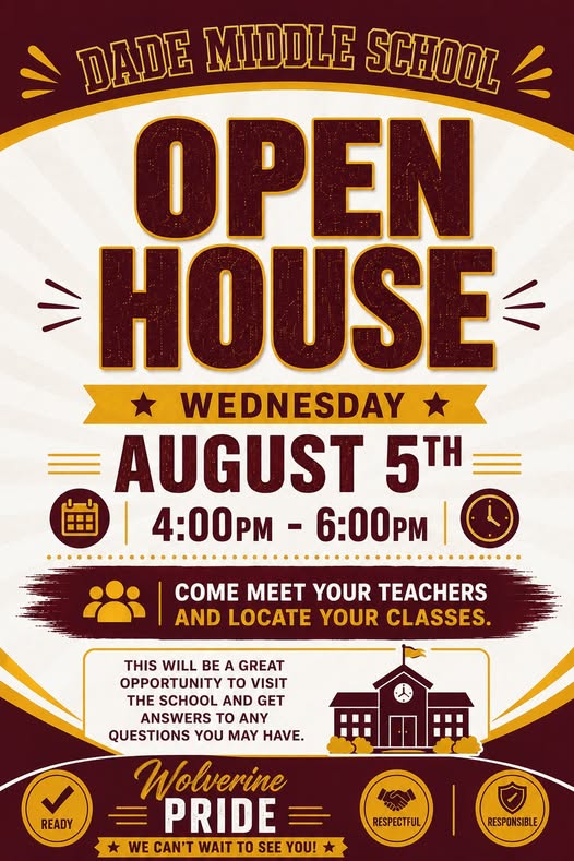 dade middle open house